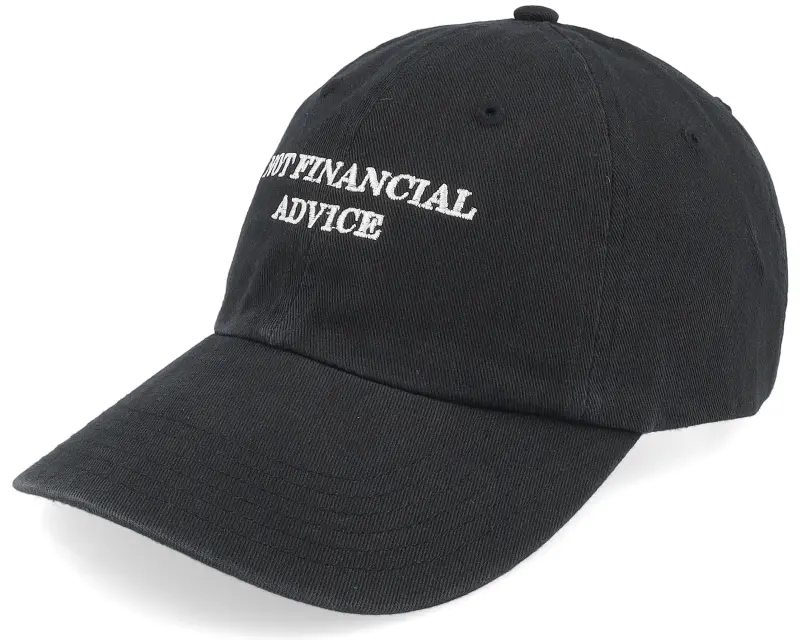 Iconic Not Financial Advice Black Dad Cap online