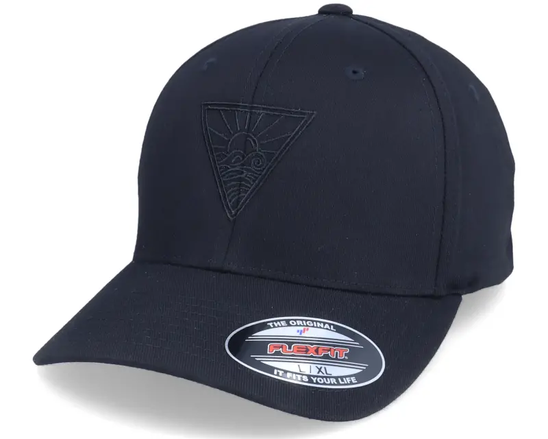 Iconic Ocean Sunset Geometric Black Flexfit online