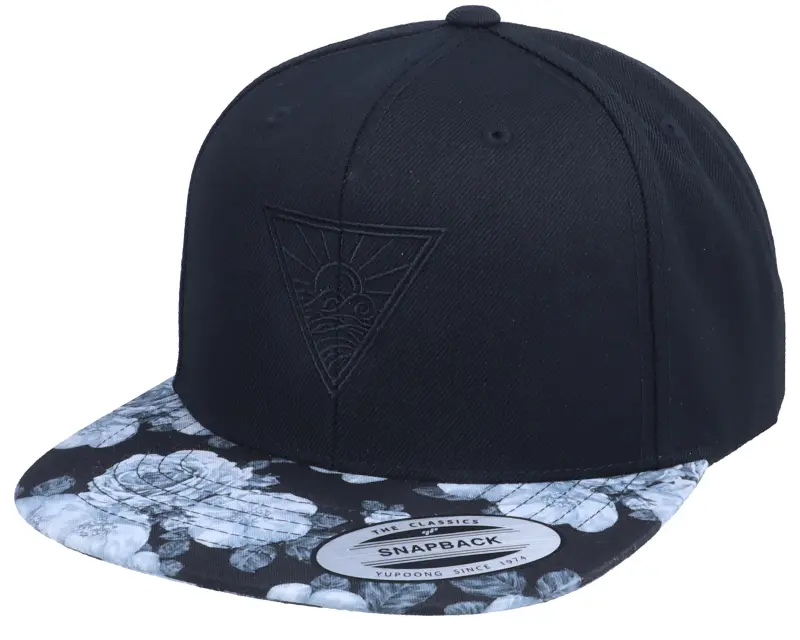 Iconic Ocean Sunset Geometric Black/Rose Grey Snapback online