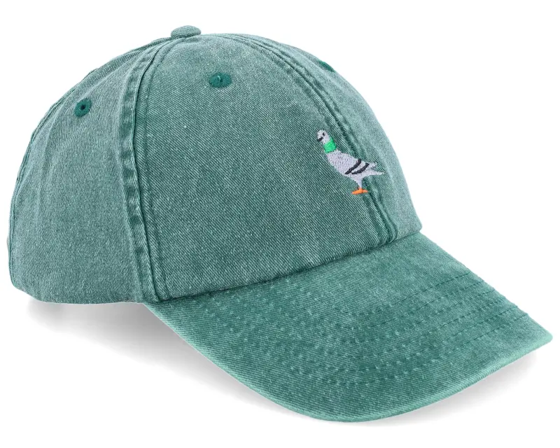 Iconic Pigeon Vintage Washed Bottle Green Dad Cap online