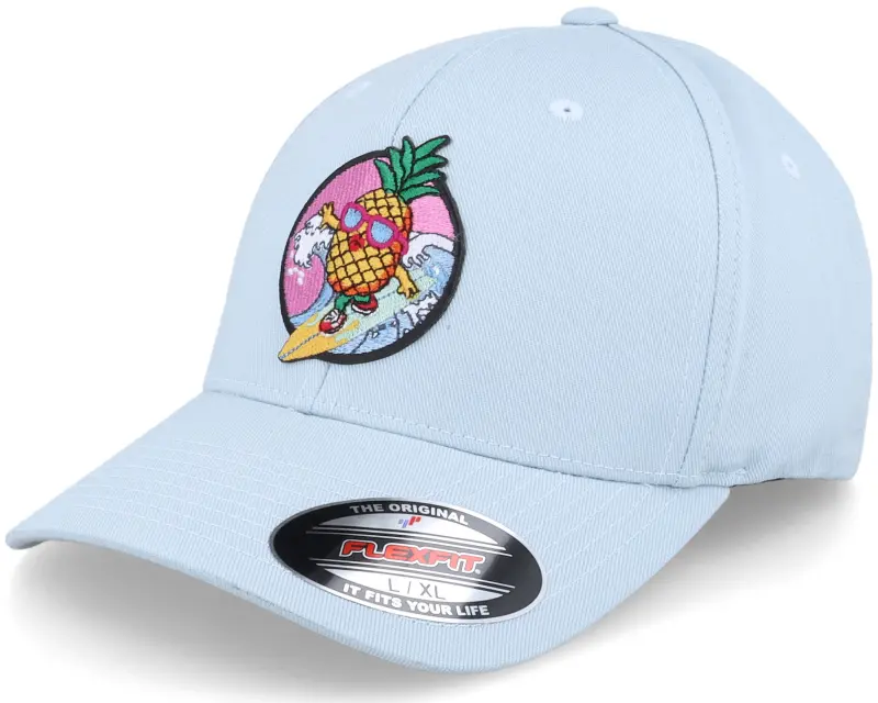 Iconic Pineapple Surfer Summer Carolina Blue Flexfit online