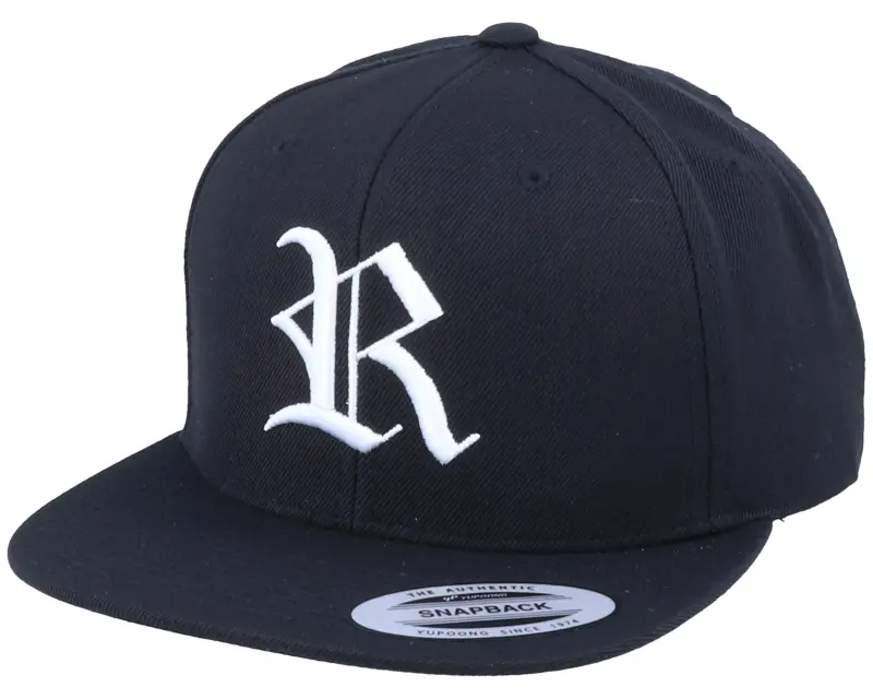 Iconic R Letter 3D Black Snapback online