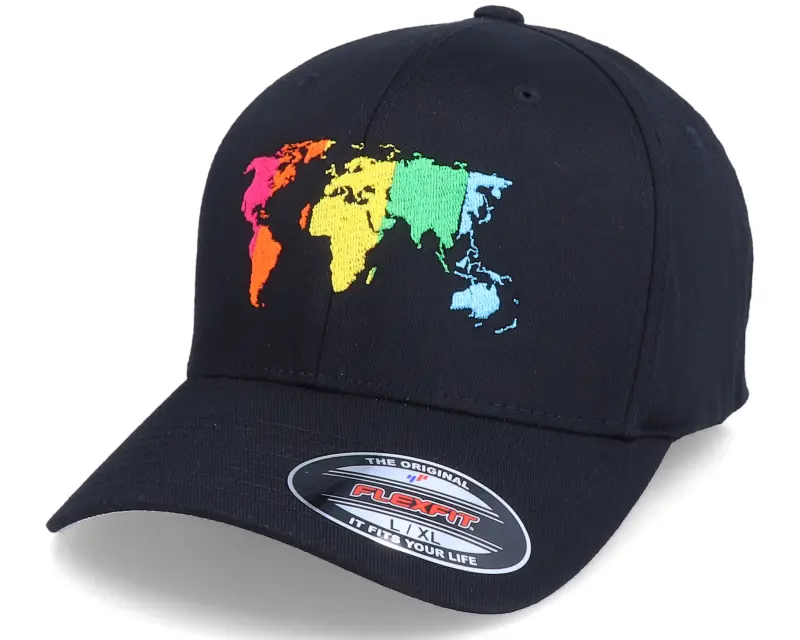 Iconic Rainbow World Black Flexfit online