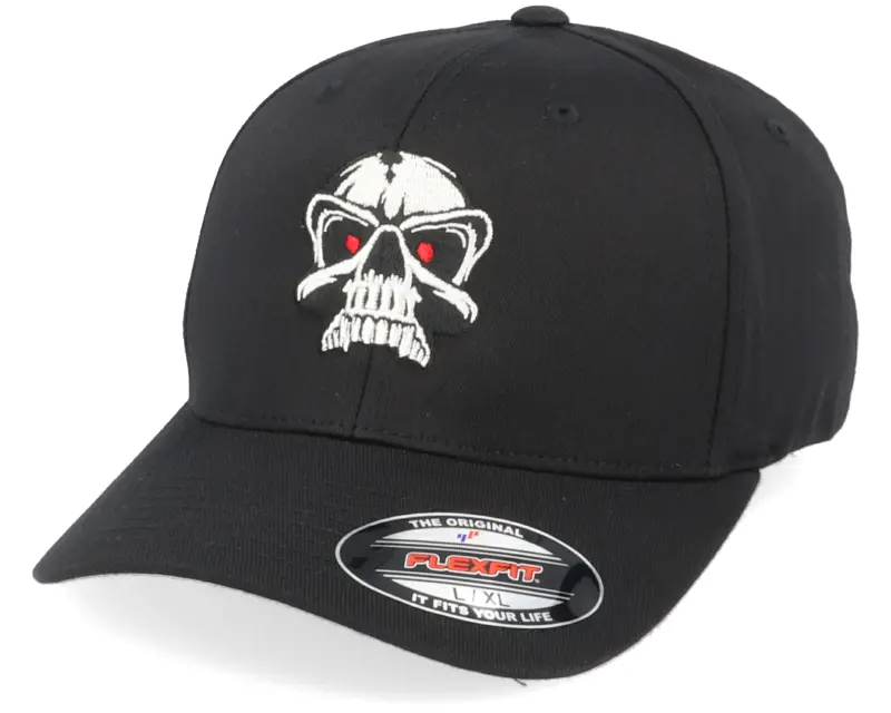 Iconic Red Eye Skull Black Flexfit online