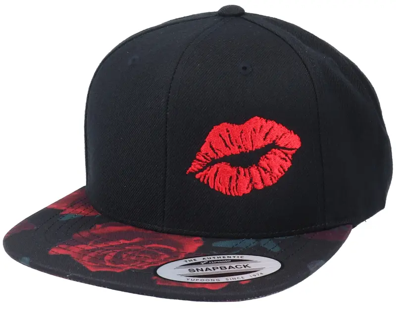 Iconic Red Lipstick Kiss Black/Rose Snapback online