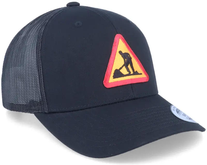 Iconic Road Work Patch Black Trucker online