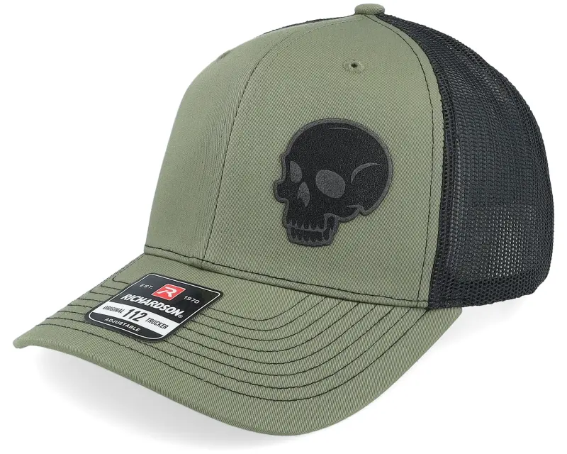 Iconic Skull Engraved 112 Split Loden/Black Trucker online