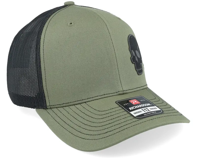 Iconic Skull Engraved 112 Split Loden/Black Trucker online
