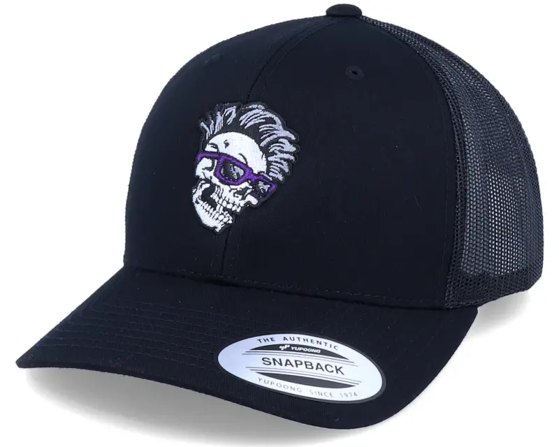 Iconic Skull Shade Mohawk Black Trucker online