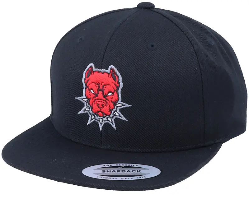 Iconic Stigma Lasher Pitbull Applique Black Snapback online