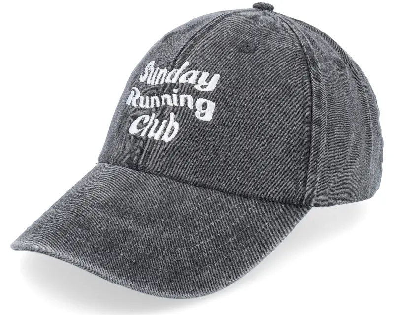 Iconic Sunday Running Club Washed Black Dad Cap online
