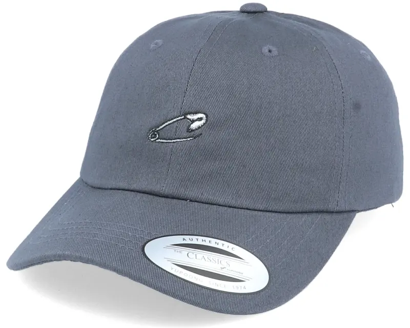 Iconic Tiny Safety Pin Dark Grey Dad Cap online