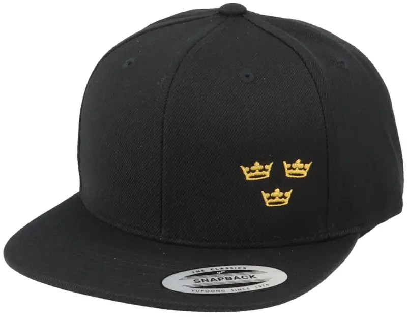 Iconic Tre Kronor Side Panel Black Snapback online