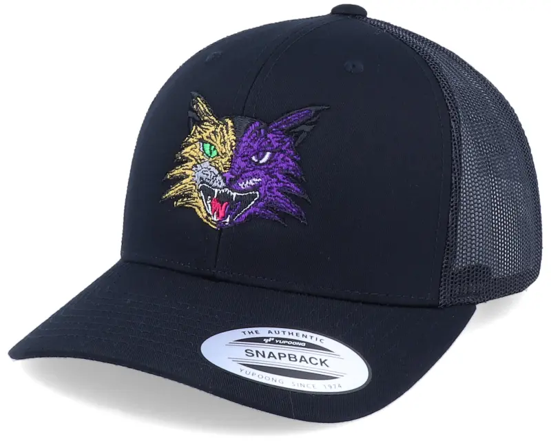 Iconic Wild Cat Color Black Trucker online