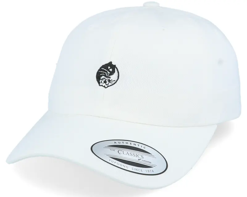 Iconic Yin Yang Cat White Dad Cap online