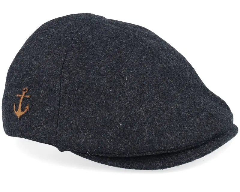 Jack Anchor Anchor Patch Charcoal Wool Ivy Flat Cap online