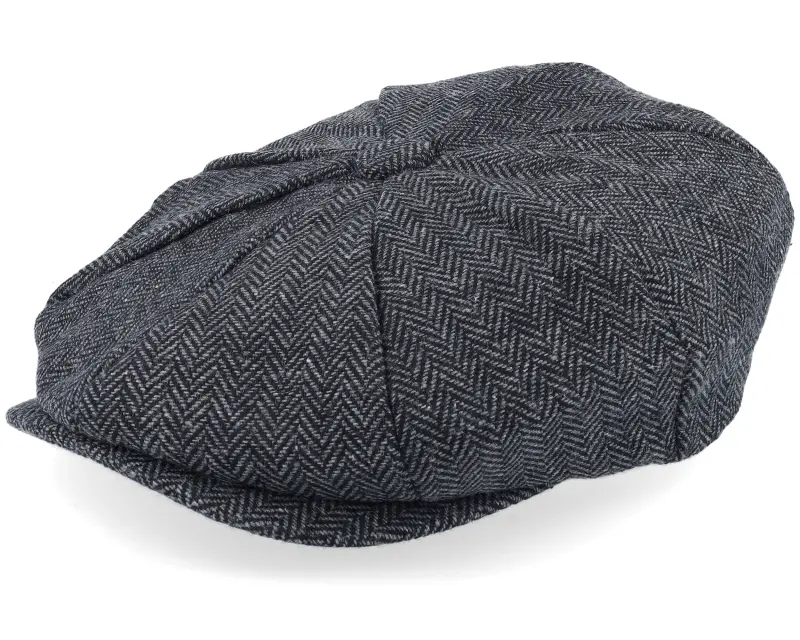 Jack Anchor Anchor Shield Patch Charcoal Bakerboy Flat Cap online