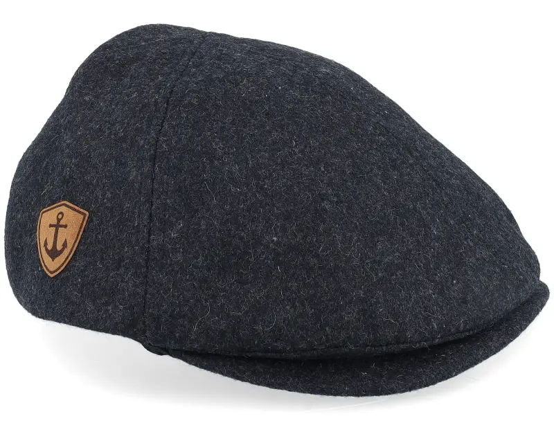 Jack Anchor Anchor Shiled Patch Charcoal Wool Ivy Flat Cap online