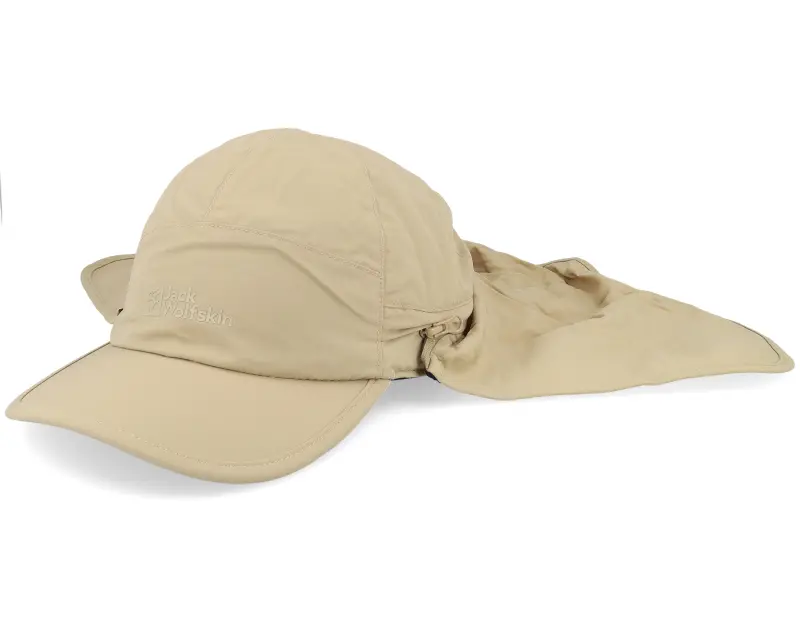 Jack Wolfskin Canyon Cap Neck Cover Sand Storm Dad Cap online