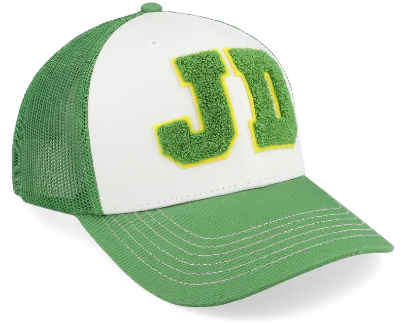 John Deere Cotton Twill Mesh Green/White Trucker online