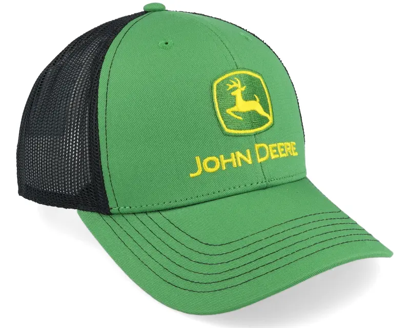 John Deere Current Embroidery Black/Green Trucker online