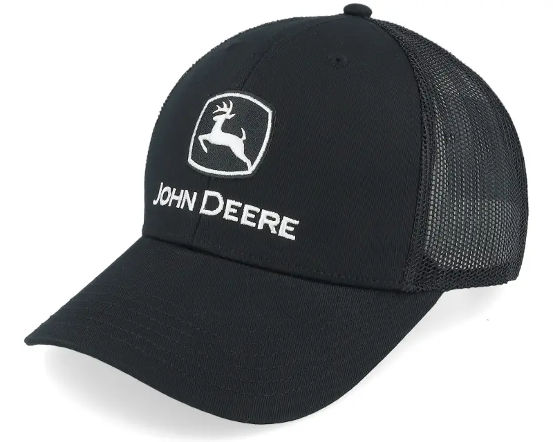 John Deere Current Embroidery Black Trucker online