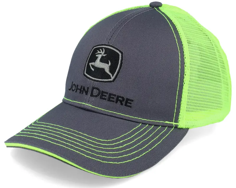 John Deere High Vis Logo Black/Neon Yellow Trucker online