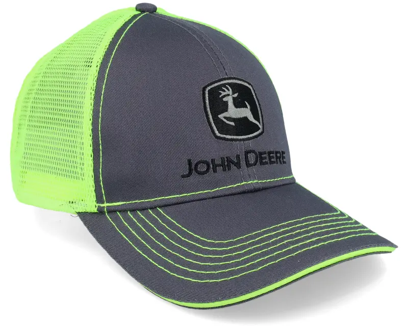 John Deere High Vis Logo Black/Neon Yellow Trucker online