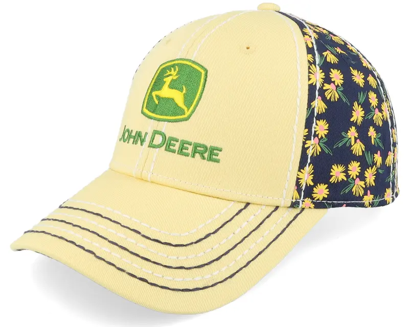 John Deere Logo Cap Ponytail Black/Yellow Adjustable online