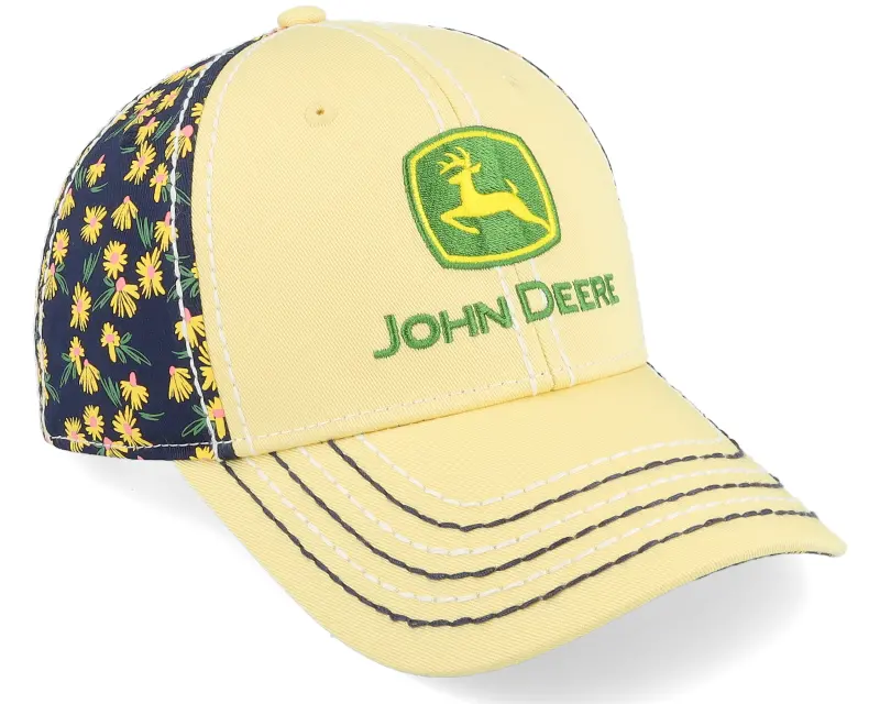 John Deere Logo Cap Ponytail Black/Yellow Adjustable online