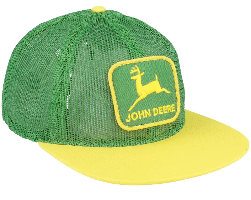 John Deere Mesh/Cotton Twill Visor Green/Yellow Trucker online