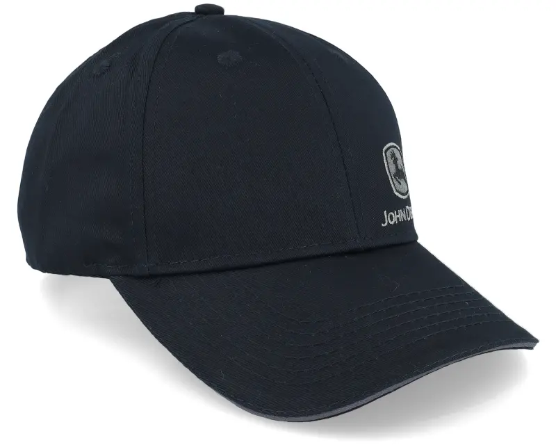 John Deere Offset Embroidery Logo Black Adjustable online