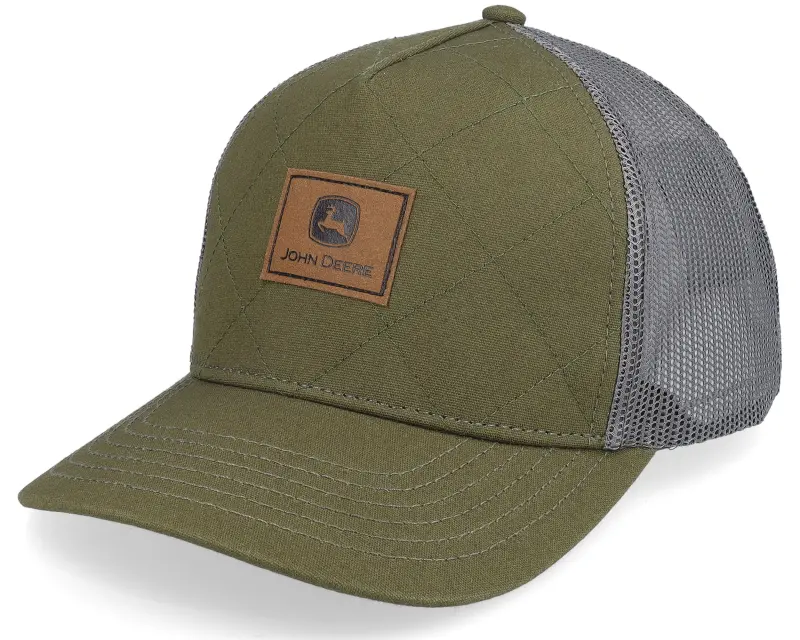 John Deere Quilted Foam-backed Canvas Olive/Charcoal Trucker online