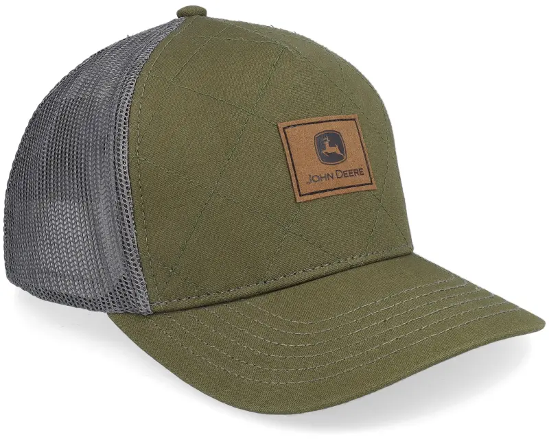 John Deere Quilted Foam-backed Canvas Olive/Charcoal Trucker online