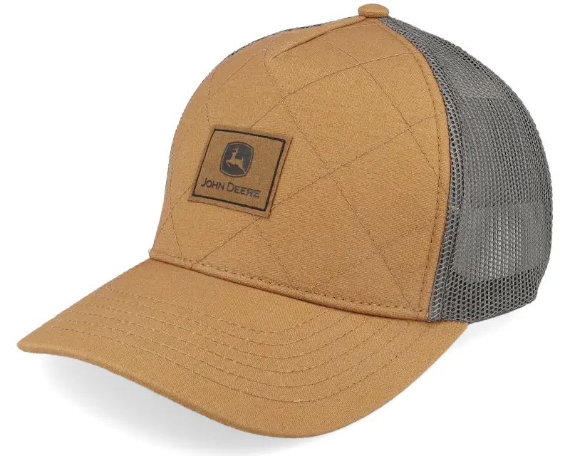 John Deere Quilted Hat Coyote Brown Trucker online