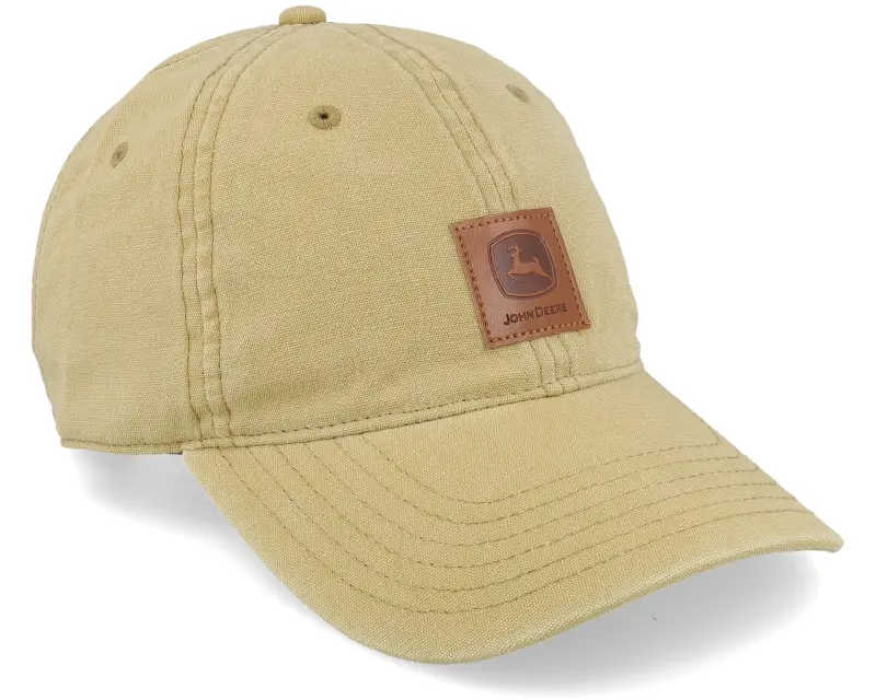 John Deere Stone Washed Logo Light Brown Dad Cap online