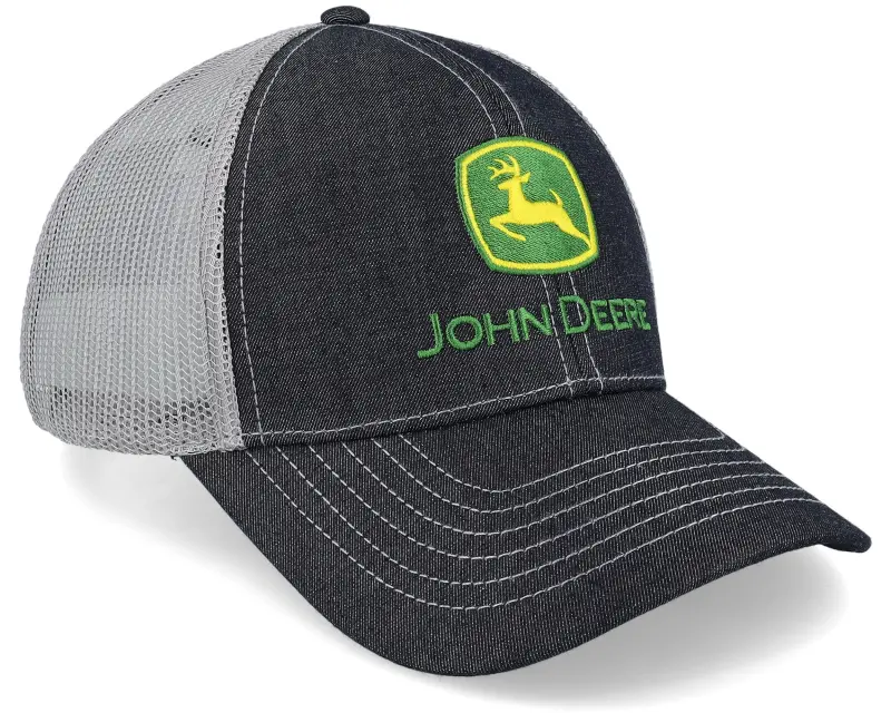 John Deere Twill & Mesh Logo Charcoal Trucker online
