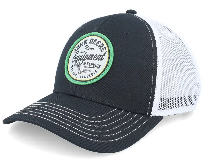 John Deere Twill & Sport Mesh White/Black Trucker online