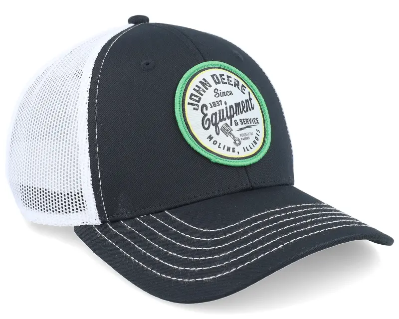 John Deere Twill & Sport Mesh White/Black Trucker online