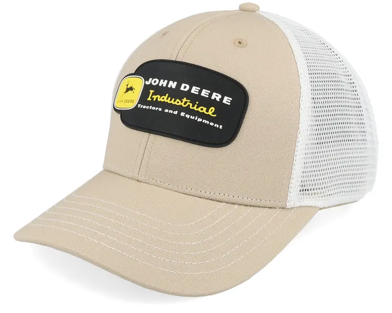 John Deere Vintage Industrial White/Beige Trucker online