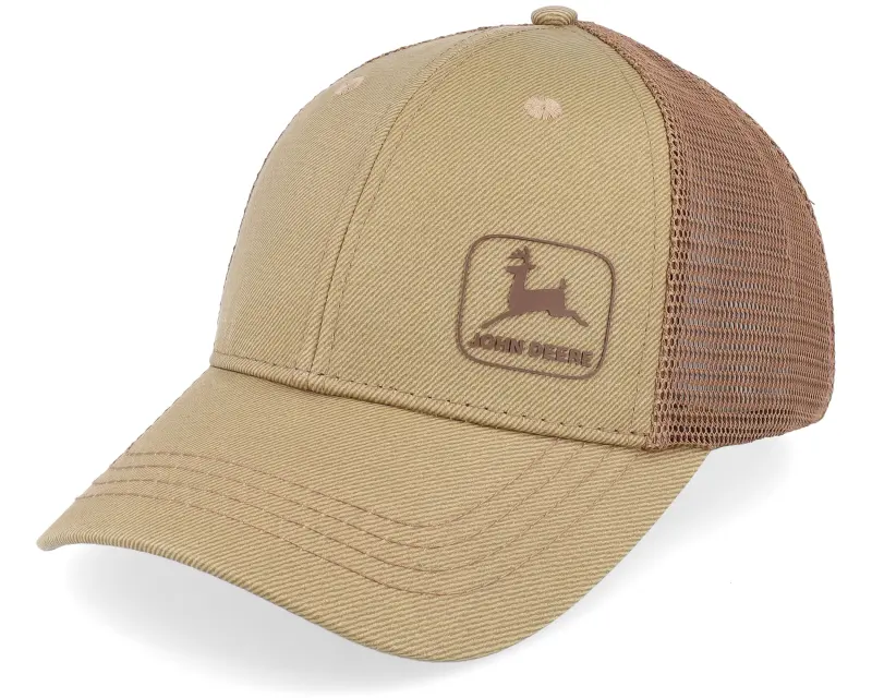 John Deere Waxed Cotton Twill/Soft Mesh Brown Trucker online
