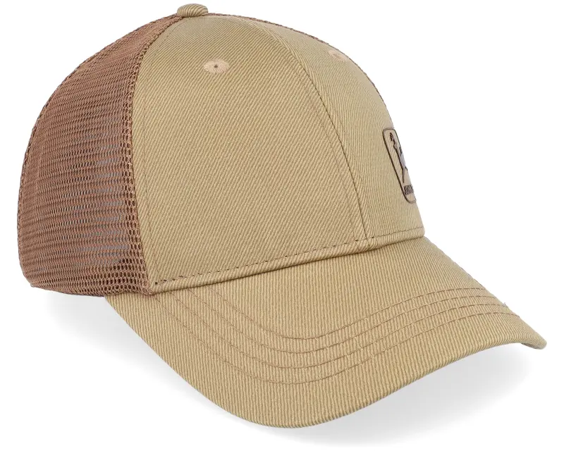 John Deere Waxed Cotton Twill/Soft Mesh Brown Trucker online