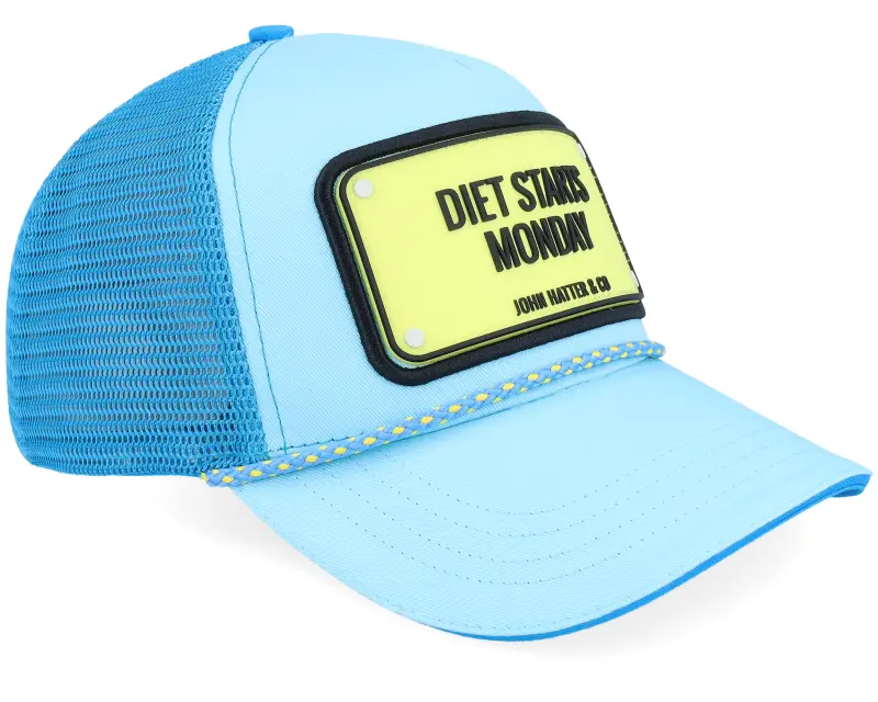 John Hatter & Co Diet Starts Monday Rubber Columbia Blue Rope A-Frame Trucker online