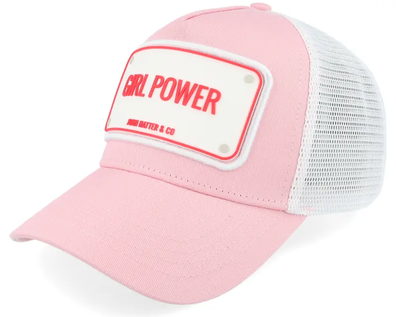 John Hatter & Co Girl Power Pink/White A-Frame Trucker online