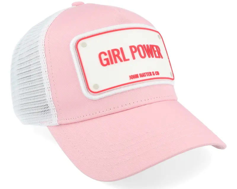 John Hatter & Co Girl Power Pink/White A-Frame Trucker online