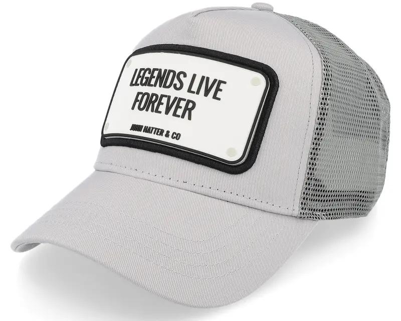 John Hatter & Co Legends Live Forever Grey Trucker online