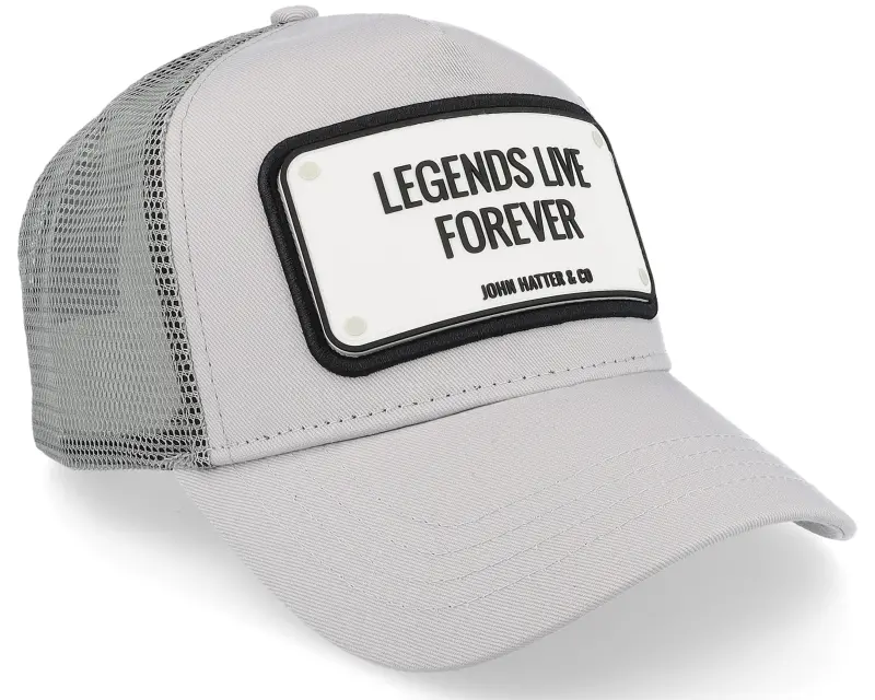 John Hatter & Co Legends Live Forever Grey Trucker online