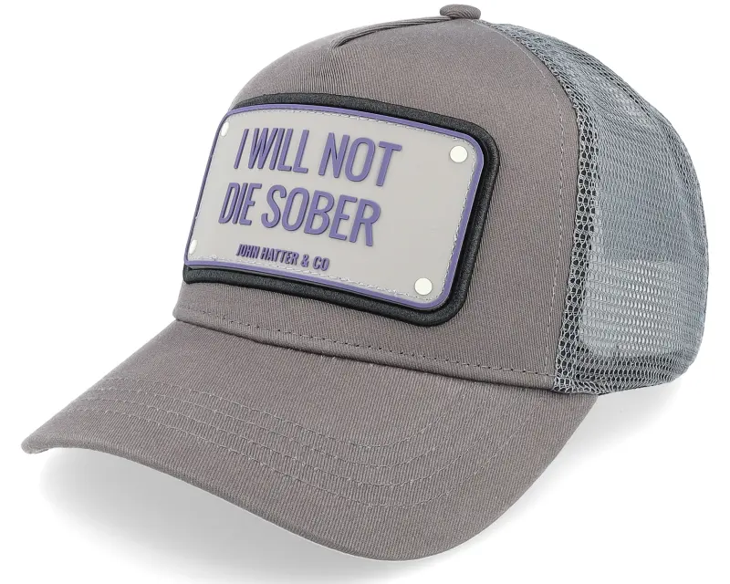 John Hatter & Co Not Die Sober Grey Trucker online