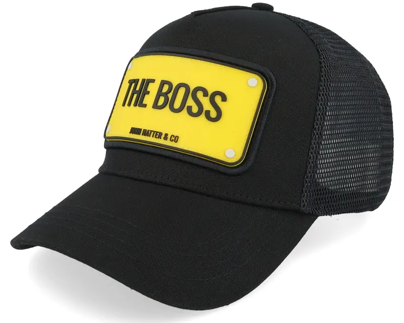 John Hatter & Co The Boss Black A-Frame Trucker online
