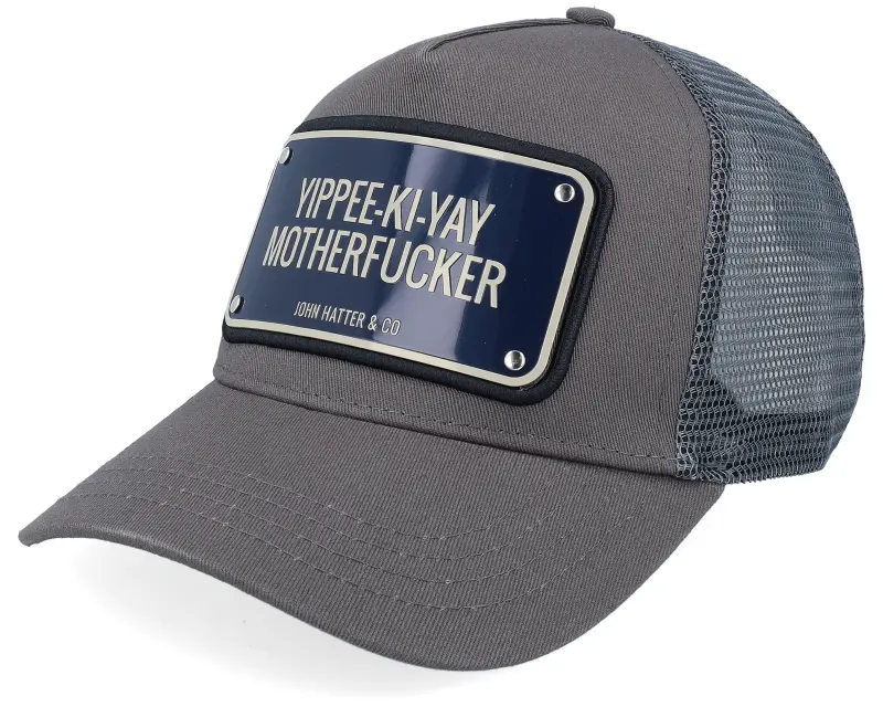 John Hatter & Co Yippee-ki-yay Aluminium Plate Grey Green A-Frame Trucker online